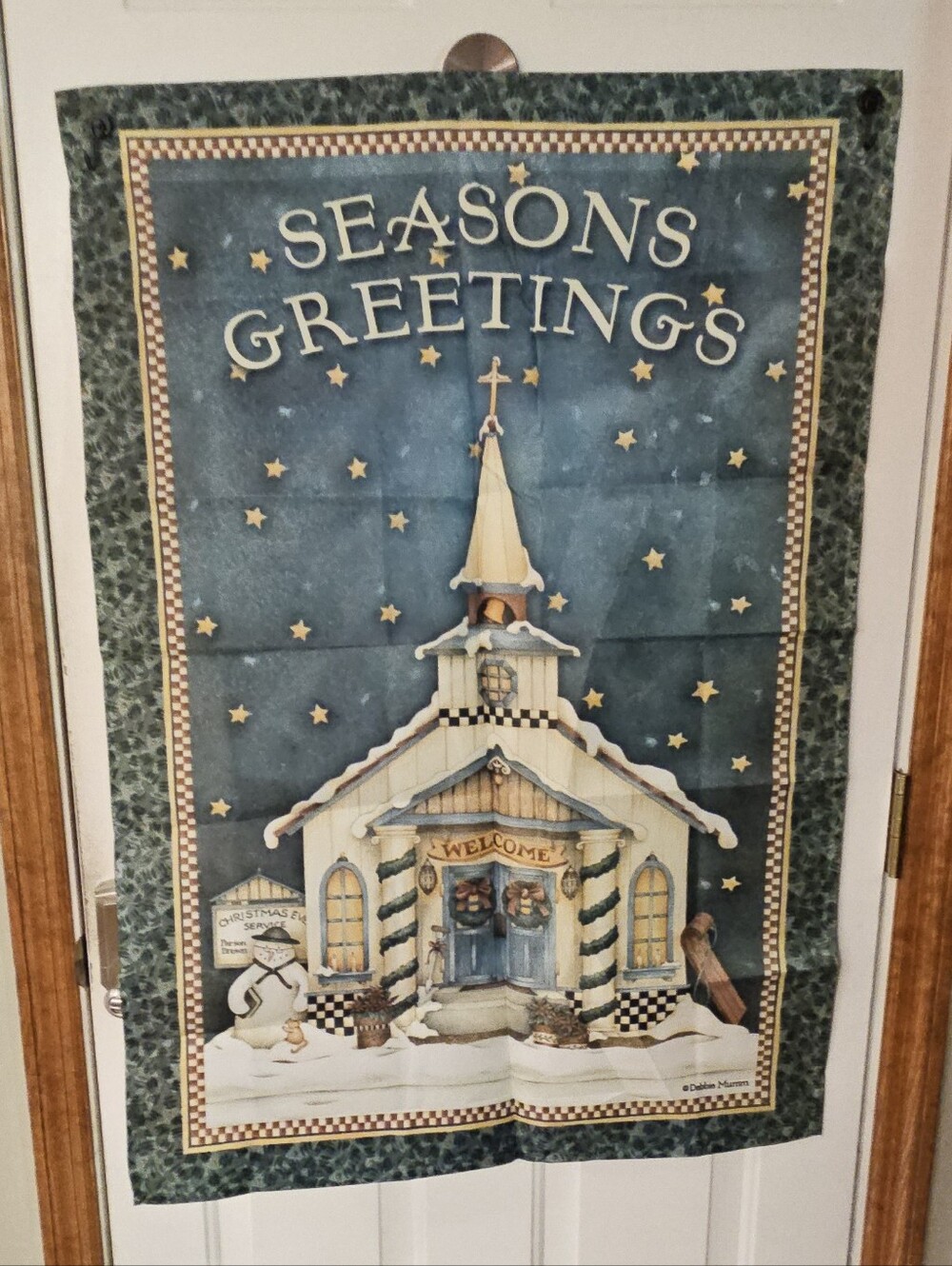 Holiday Season's Greetings Church Large Size Pole Flag